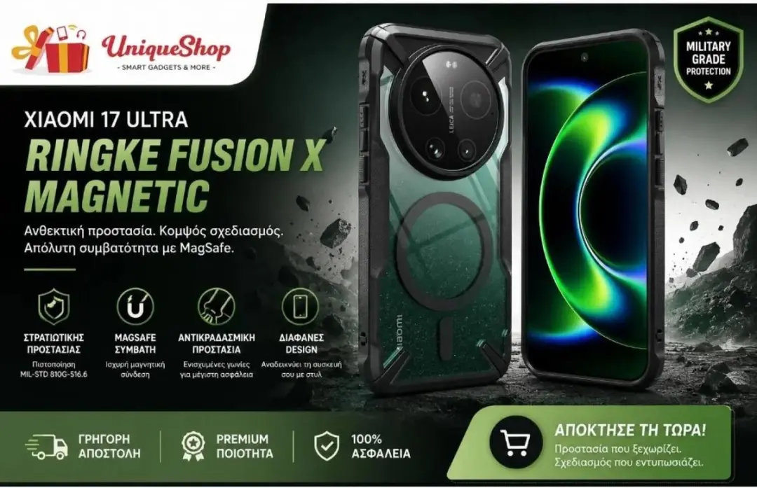Ringke Fusion X Magnetic Hoesje Xiaomi 17 Ultra - Zwart