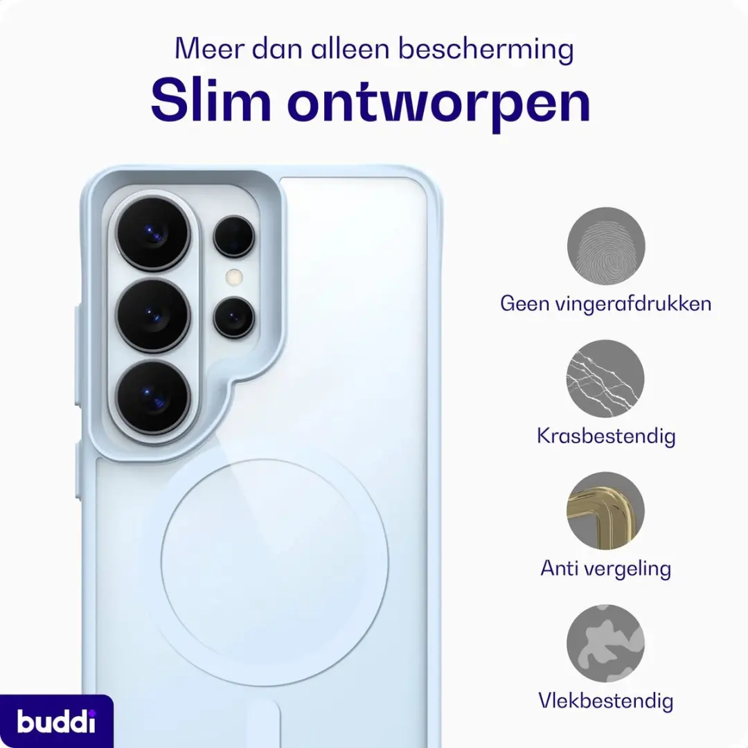 Buddi Hybrid Hoesje Samsung Galaxy S26 Ultra - MagSafe - Blauw
