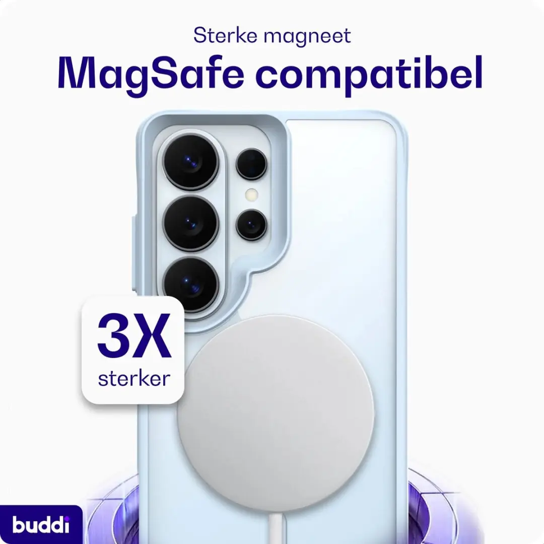 Buddi Hybrid Hoesje Samsung Galaxy S26 Ultra - MagSafe - Blauw - afbeelding 6 van 6