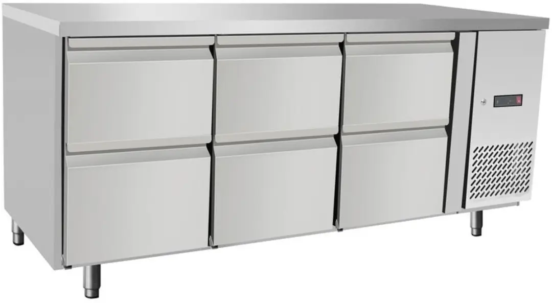 Hendi Arktic Koeltoonbank 6 Laden 420L - Geforceerd 230V