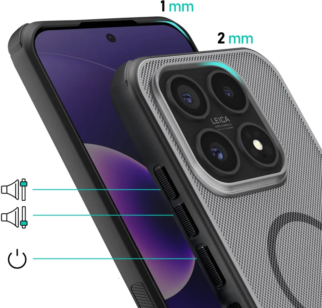 Nillkin Hoesje Xiaomi 17 Magnetisch Hybride - Zwart/Transparant