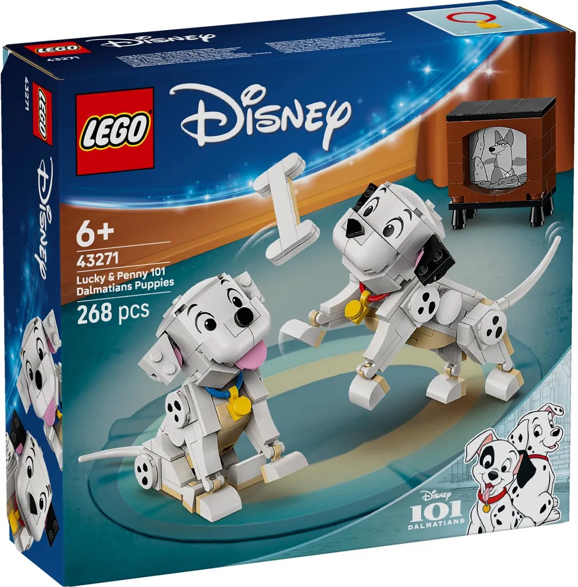 LEGO Disney Lucky en Penny 101 Dalmatiërs 43271 - 268 Stukken - Multicolor