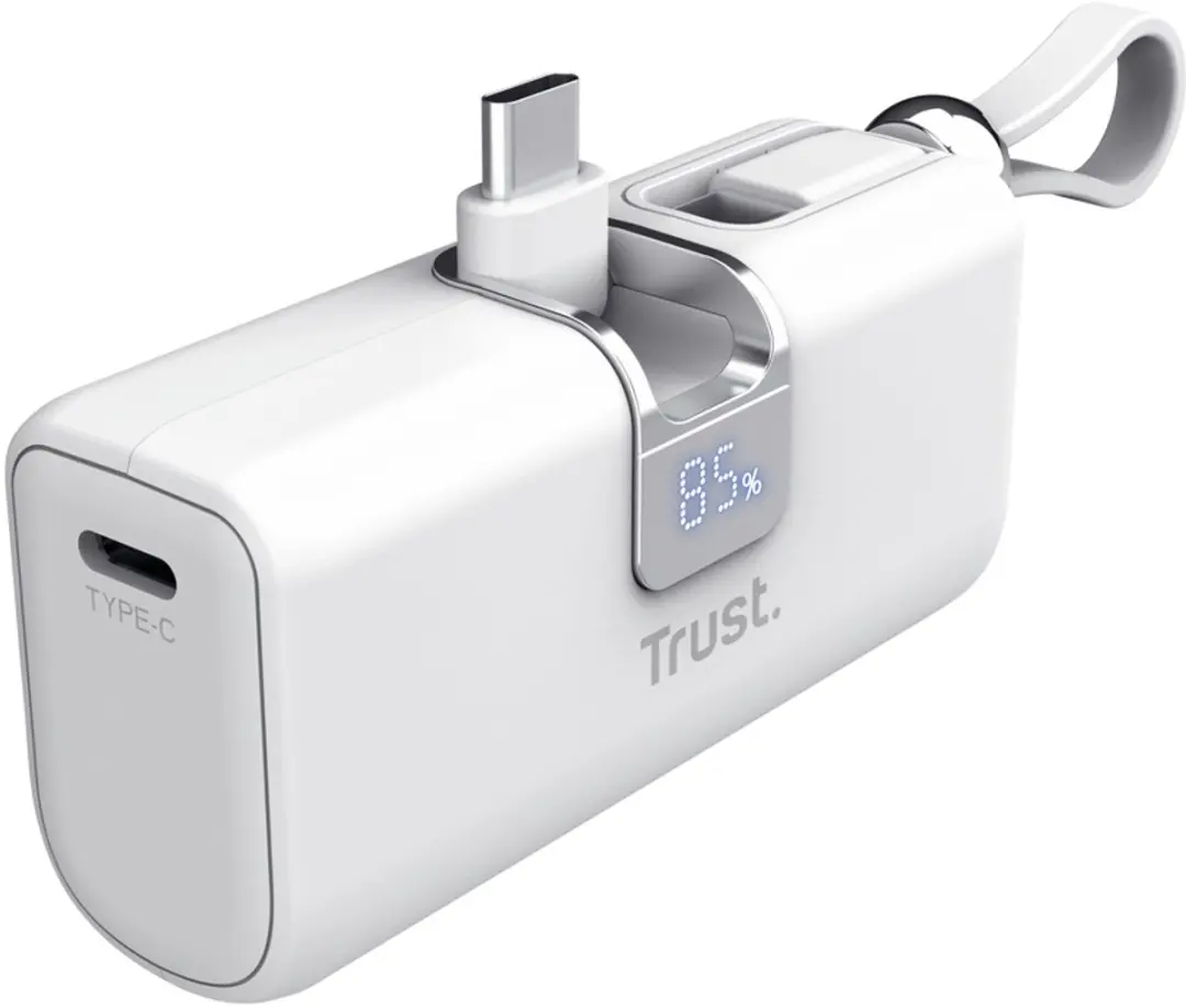 Trust Pacto Powerbank 26105 - 5000mAh - 20W - Wit