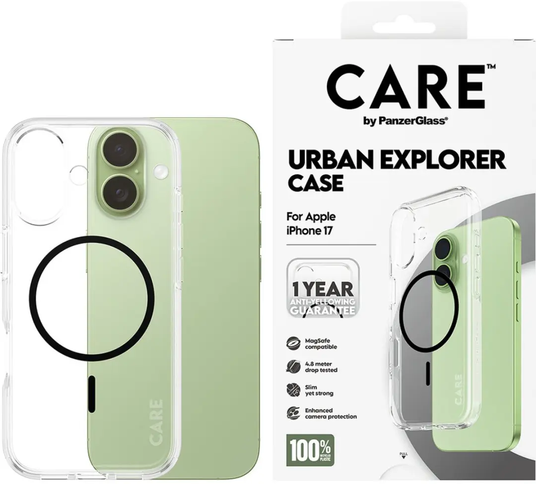 PanzerGlass CARE Flagship Urban Explorer MagSafe CR85101 iPhone 17 Hoesje - Transparant