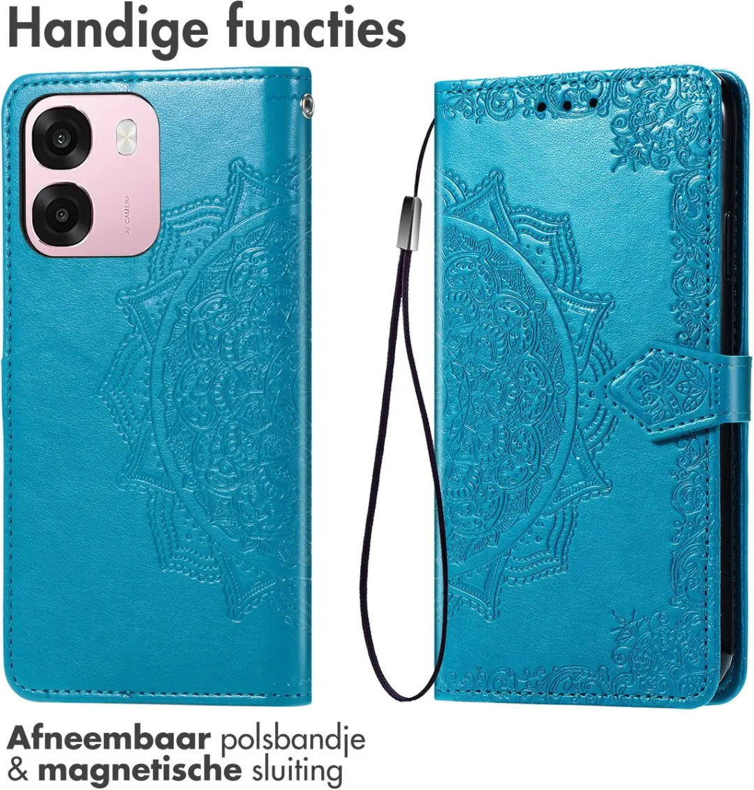Imoshion Hoesje Oppo A6 5G - Turquoise - 3 Pasjes