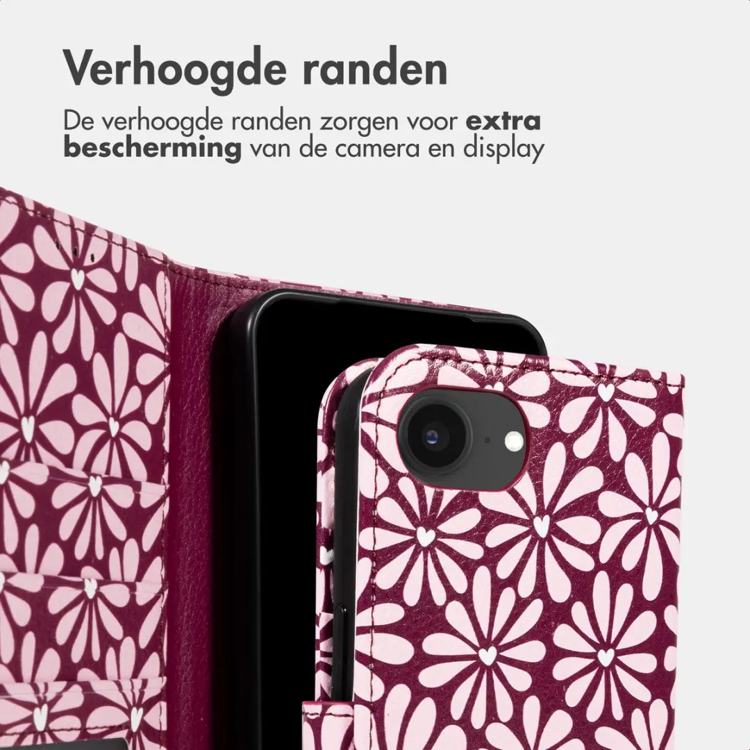 Imoshion Hoesje iPhone 16/17 - 3 Pasjes - Bloom Love Blush