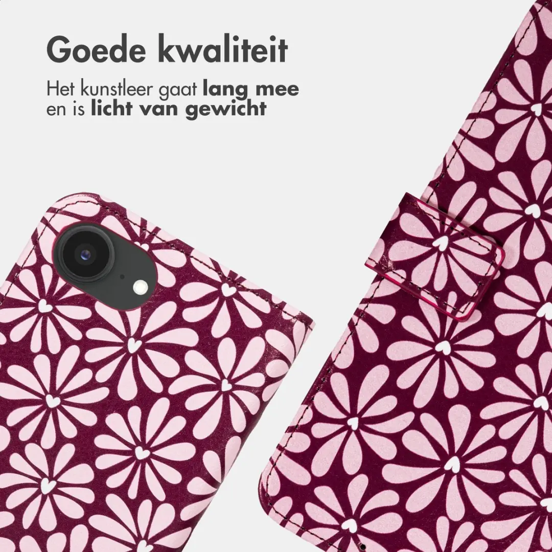 Imoshion Hoesje iPhone 16/17 - 3 Pasjes - Bloom Love Blush