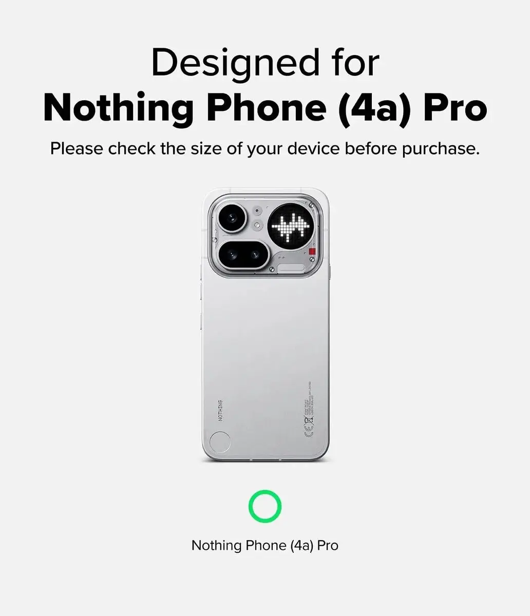 Ringke Fusion X Hoesje Nothing Phone (4a) - Camo Zwart
