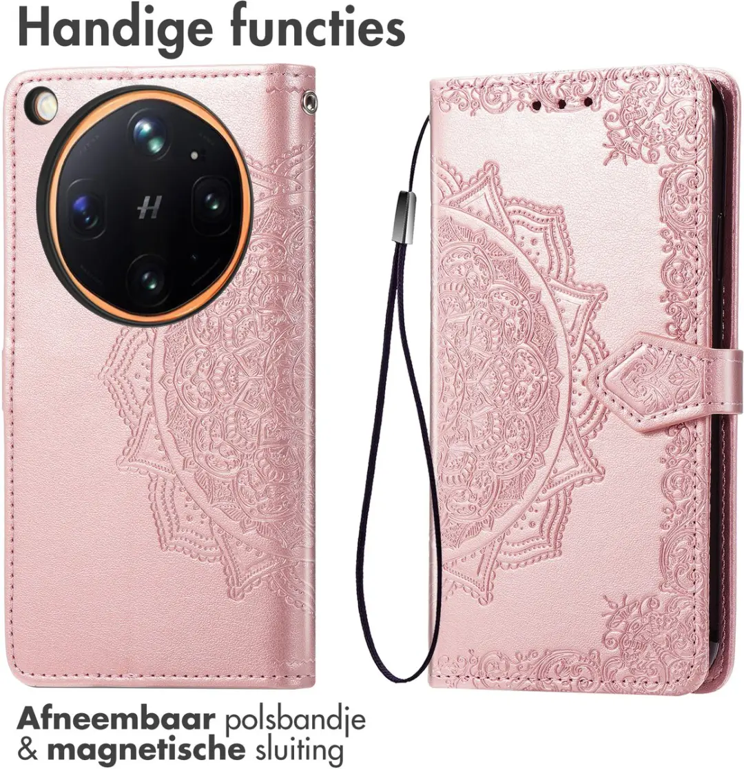 imoshion Hoesje Oppo Find X9 Ultra - 3 Pasjes - Rosé Goud