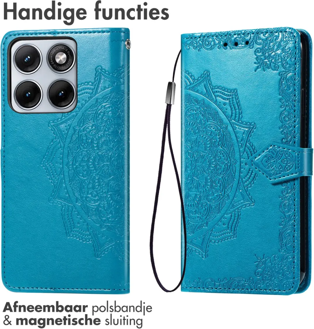 Imoshion Hoesje Motorola Edge 70 Fusion - 3 Pasjes - Turquoise