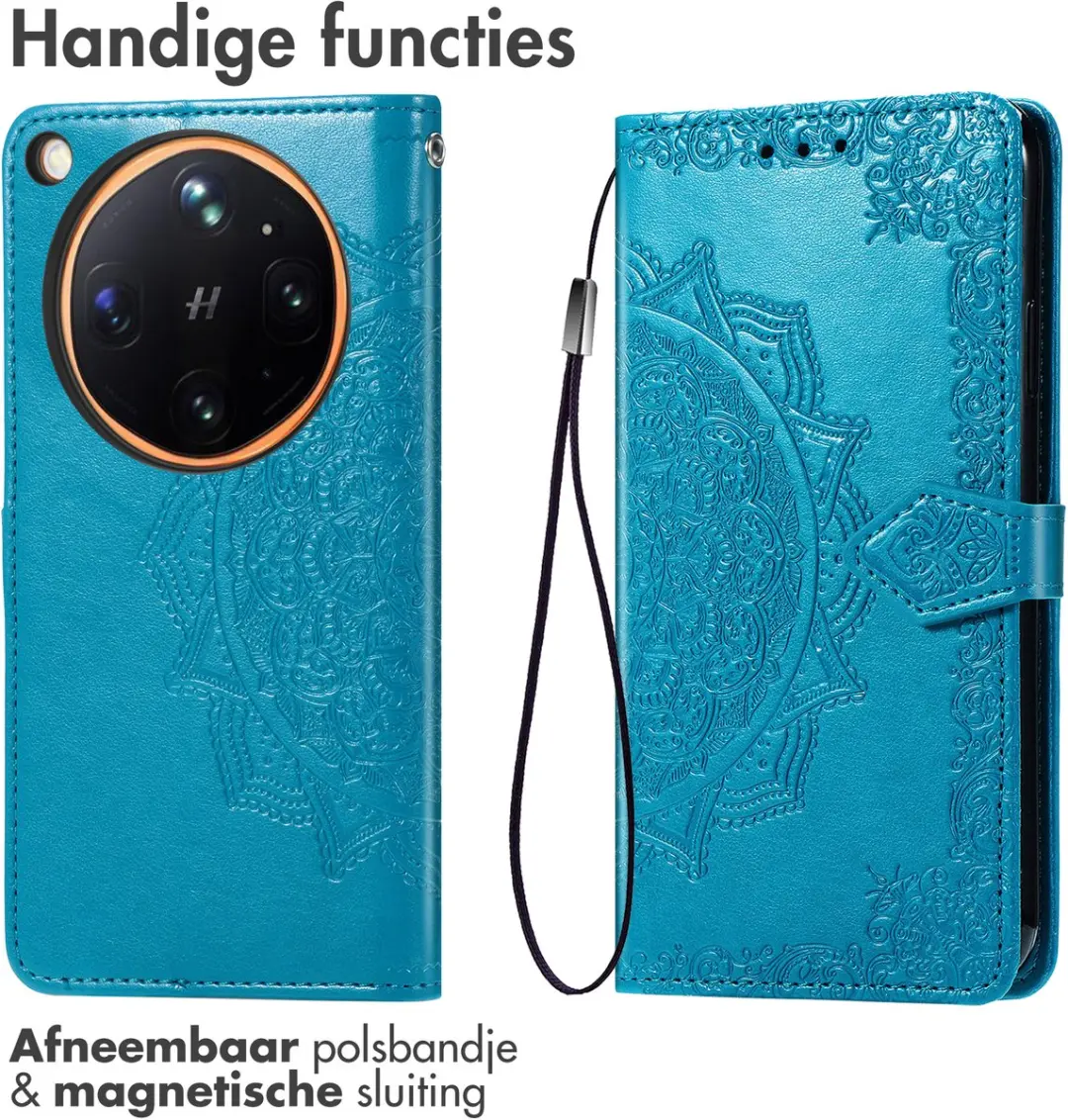 imoshion Hoesje Oppo Find X9 Ultra Mandala Bookcase - Turquoise