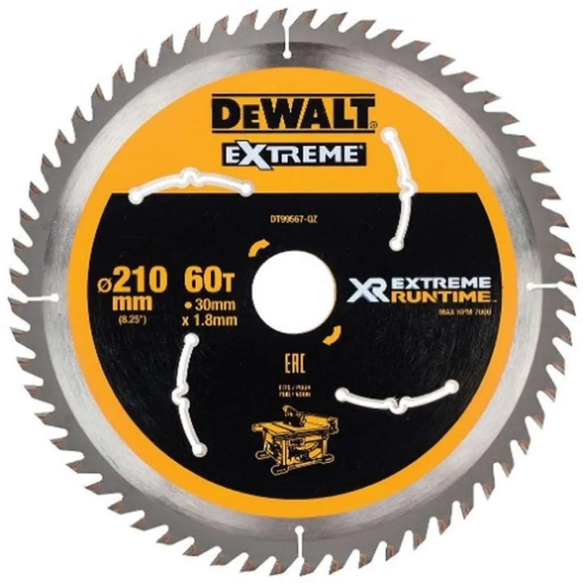 DeWalt DT99567 XR Cirkelzaagblad 210mm