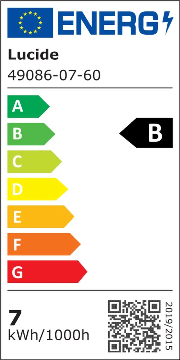Lucide G80 Class B LED Lamp E27 7W 2700K - Ø8cm Transparant