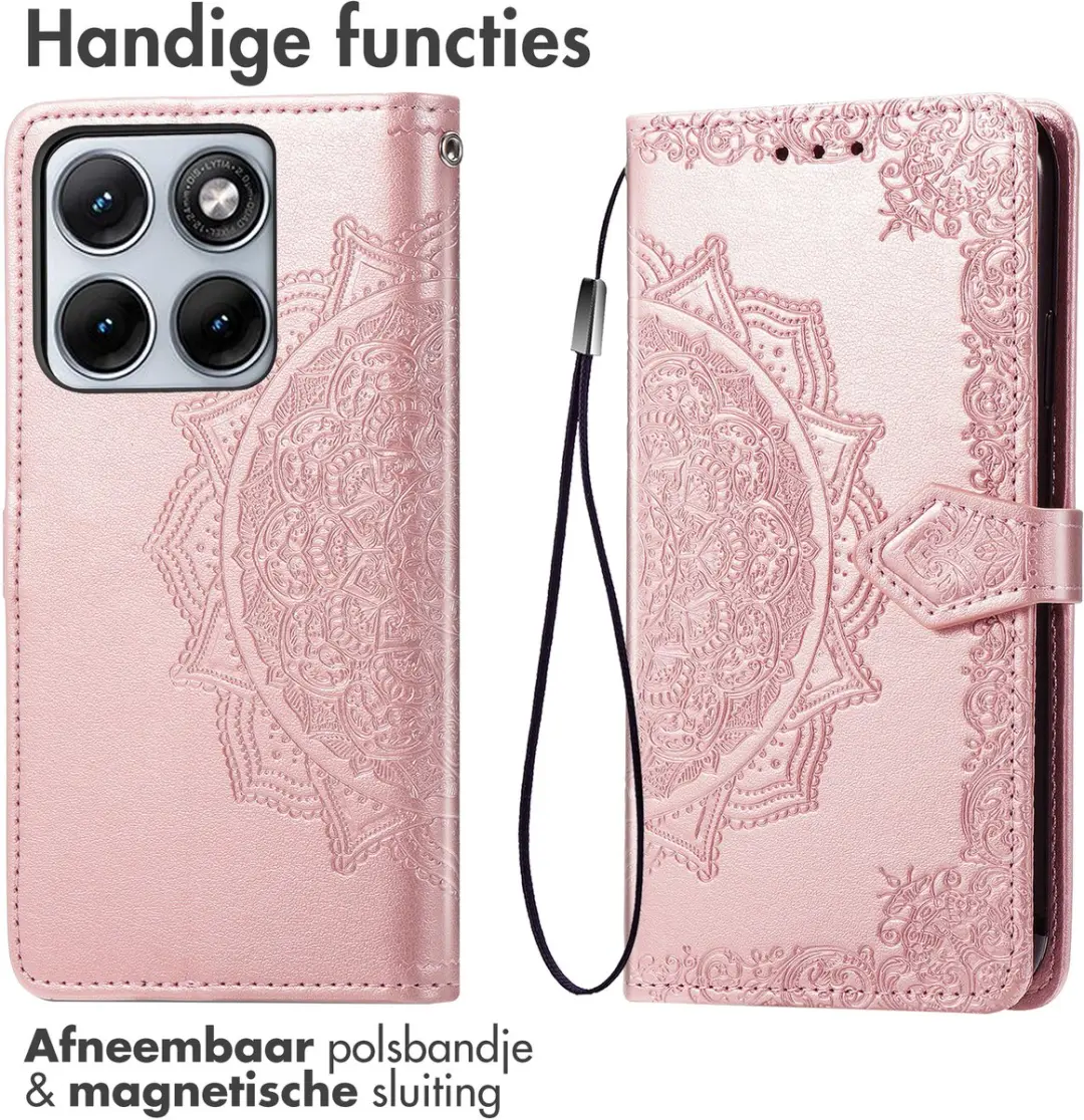 Imoshion Hoesje Motorola Edge 70 Fusion - 3 Pasjes - Roségoud