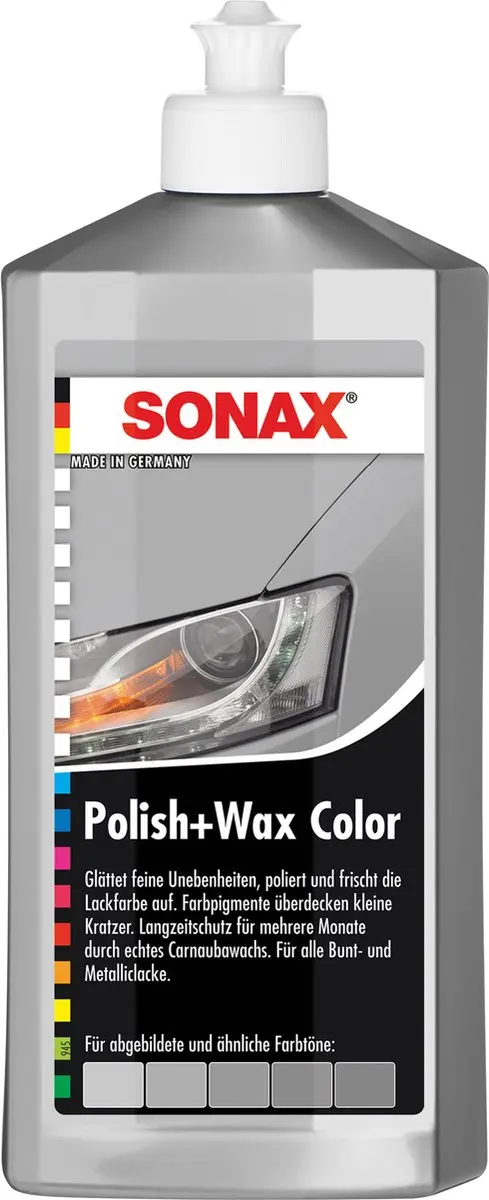 Sonax Polish + Wax Zilver/Grijs 500ml