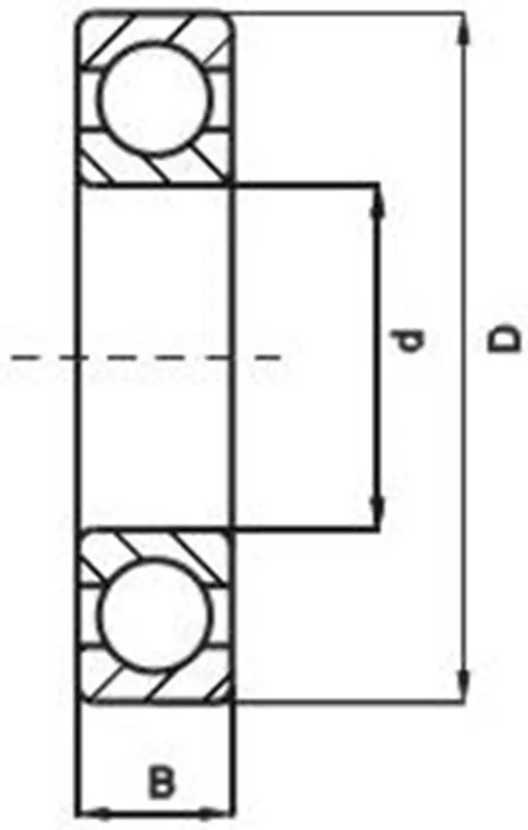 SKF Kogellager 6001 - 12x28x8mm