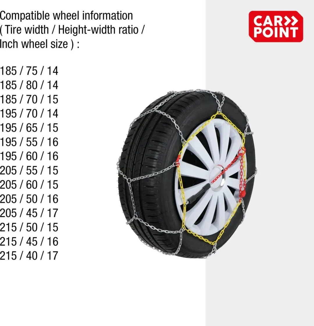 Carpoint Sneeuwkettingen KNN-80 9mm