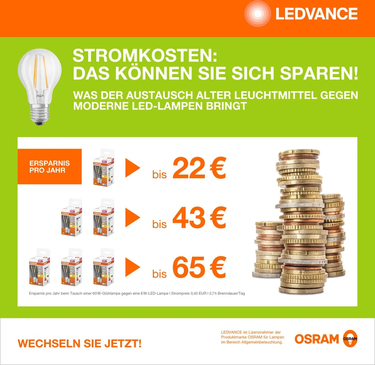 LEDVANCE SMART R63 Spotlight E27 6W - 2700K Wit - Bluetooth
