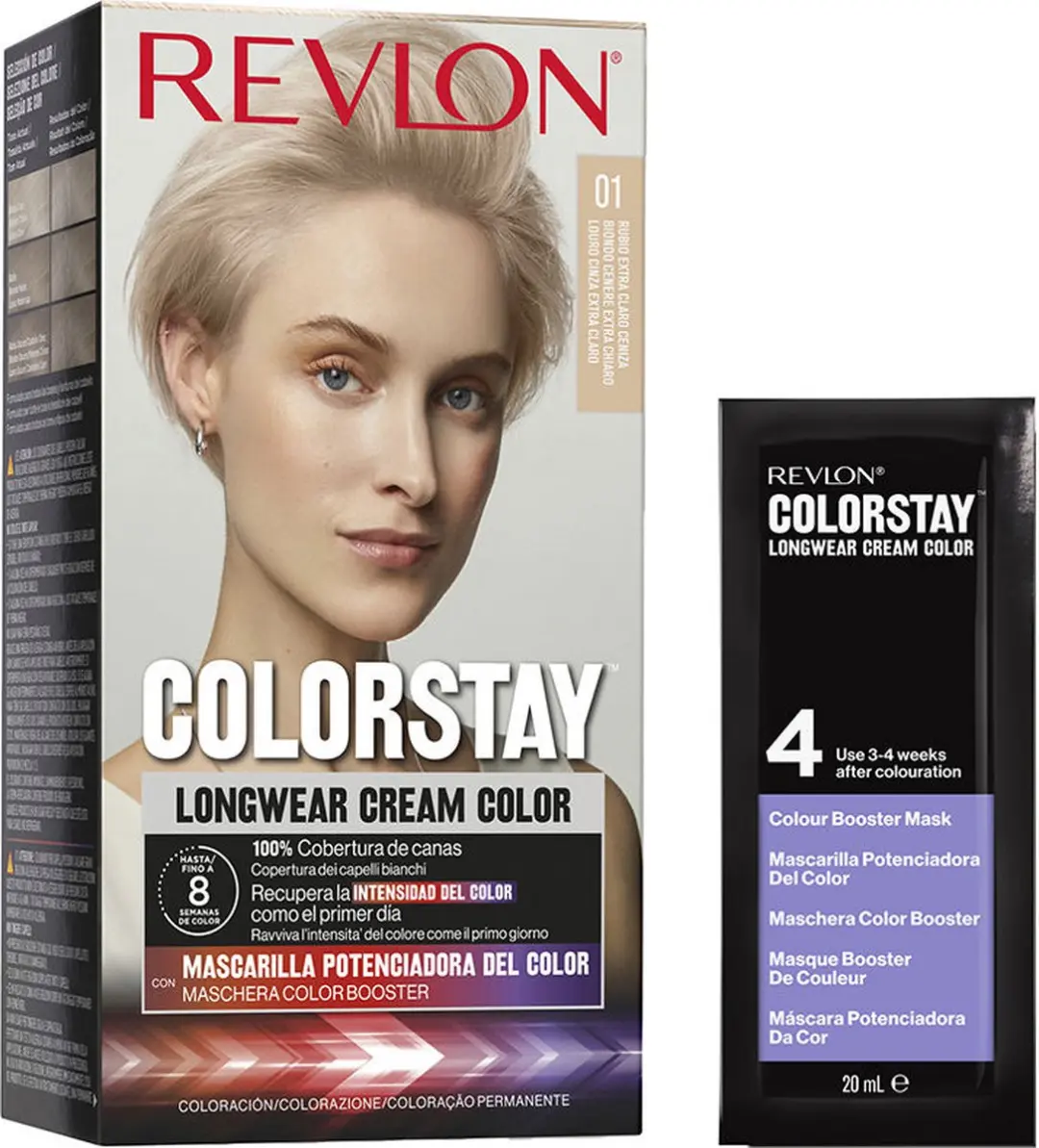 Revlon Colorstay Nº 001 Permanente Haarkleur Grijs 3ml