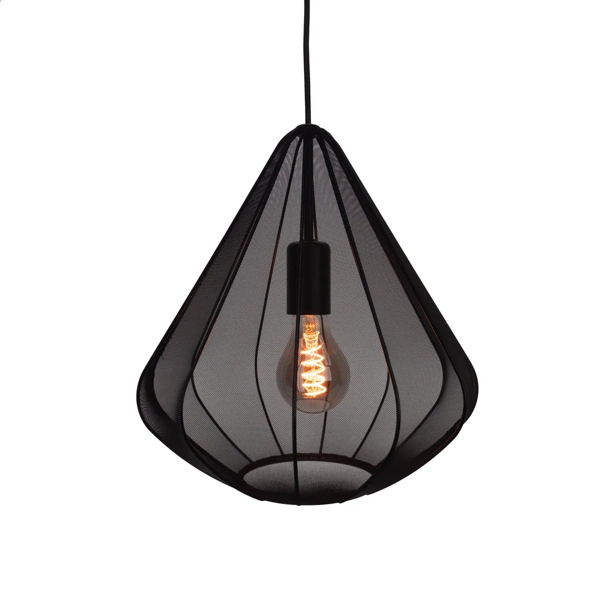 Eglo Dolwen Hanglamp E27 - Ø33,5cm - Zwart