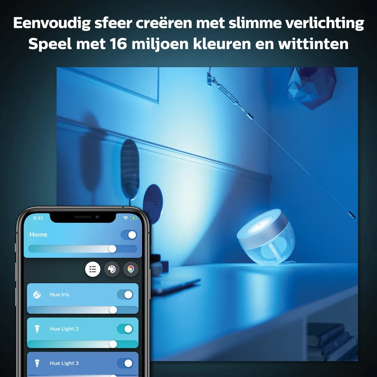 Philips Hue Iris Tafellamp - Zilver