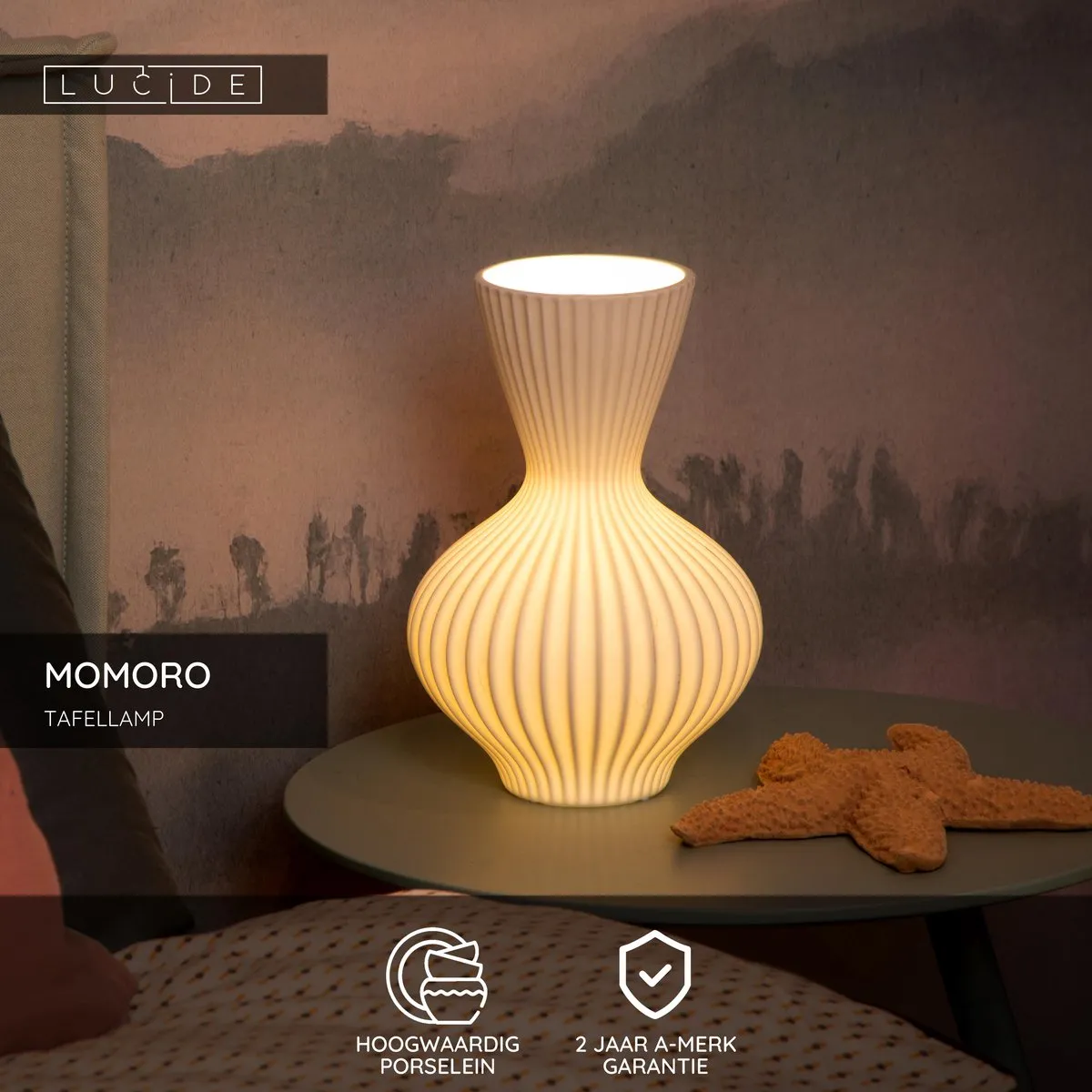 Lucide MOMORO Tafellamp E14 - Wit