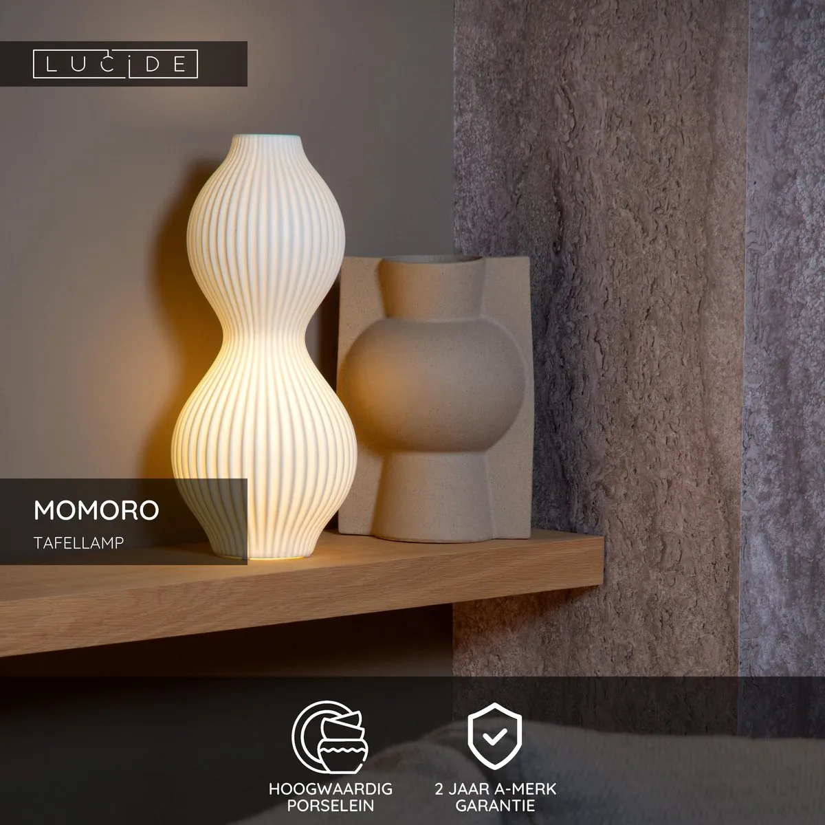 Lucide MOMORO Tafellamp E14 - Wit