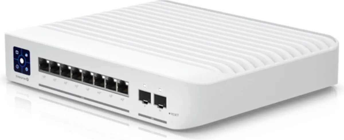 Ubiquiti UniFi USW-Enterprise-8-PoE 8-Poorts Managed Switch - Wit
