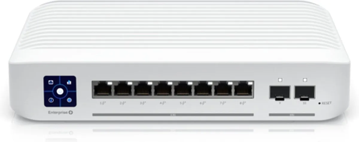 Ubiquiti UniFi USW-Enterprise-8-PoE 8-Poorts Managed Switch - Wit