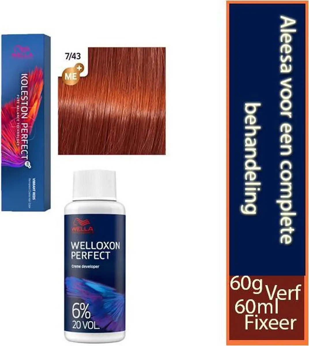 Wella Professionals Koleston Perfect ME+ 7/43 Permanent Haarkleuring
