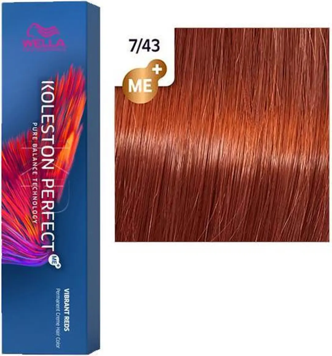 Wella Professionals Koleston Perfect ME+ 7/43 Permanent Haarkleuring - 60ml - 2 Stuks