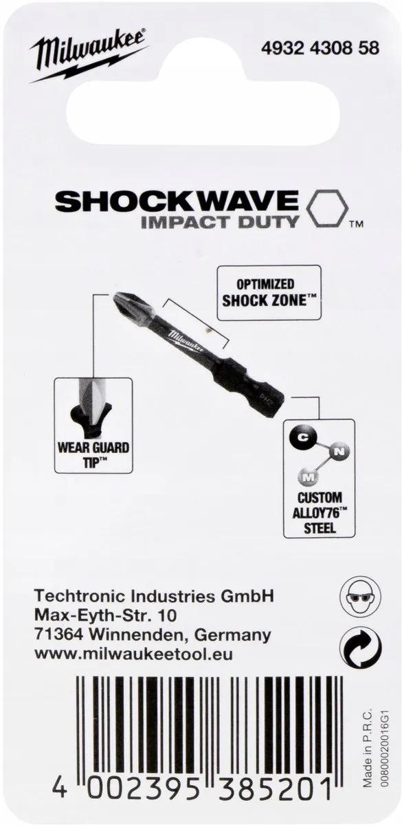 Milwaukee Shockwave PH3 Schroefbits 50mm - 1 Stuk
