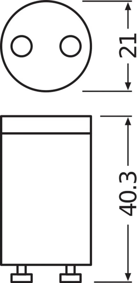 LEDVANCE LED Buis T8 Conventional Starterkit - 1x Wit/Grijs/Zwart