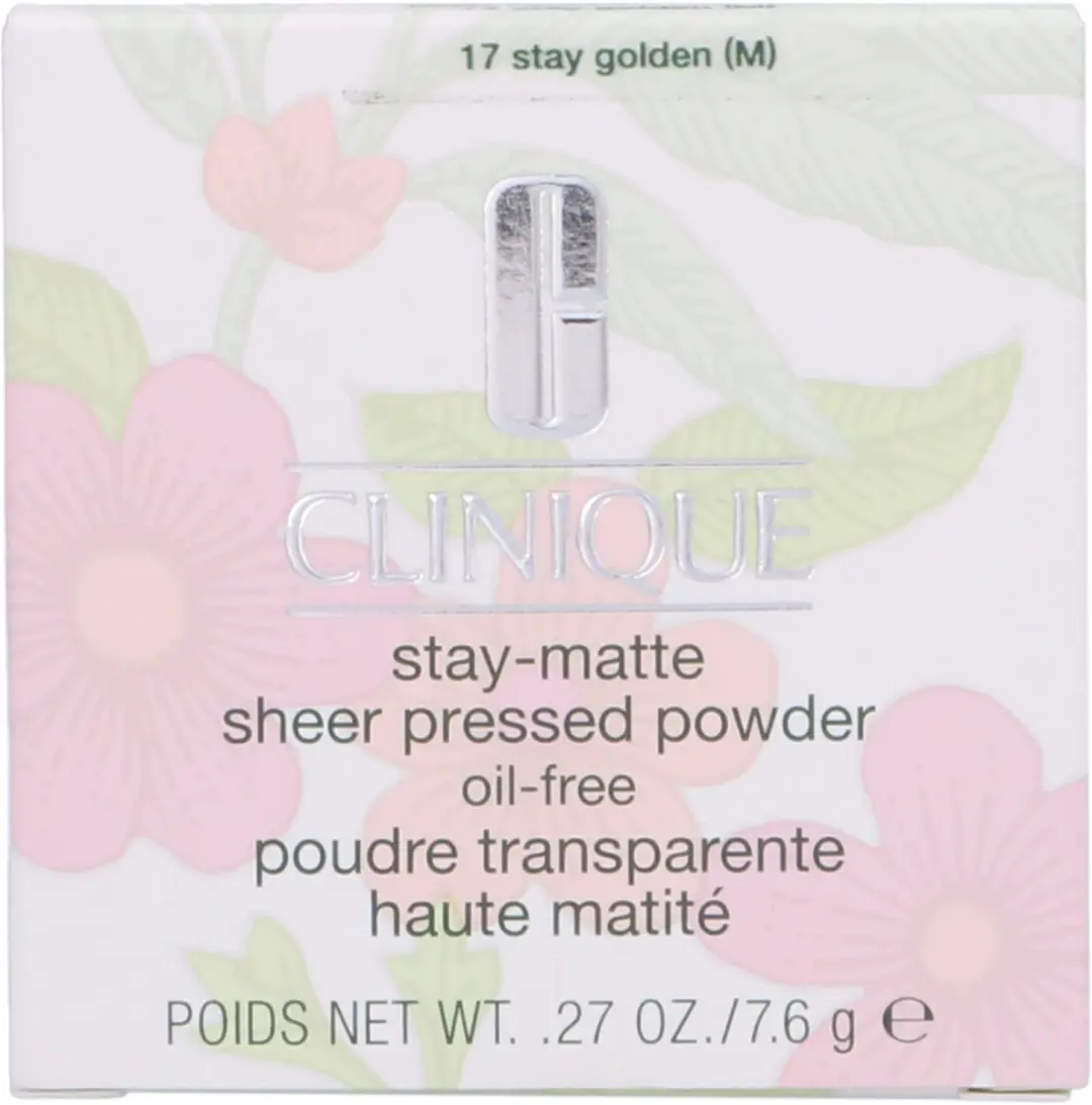 Clinique Stay-Matte Sheer Pressed Powder 17 Stay Golden - 7.6 g - afbeelding 6 van 6