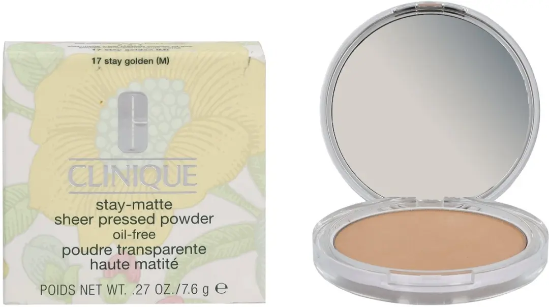 Clinique Stay-Matte Sheer Pressed Powder 17 Stay Golden - 7.6 g