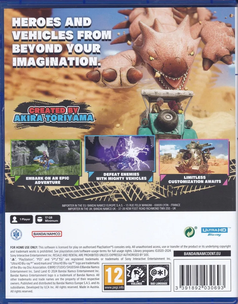 Bandai Namco Sand Land PS5
