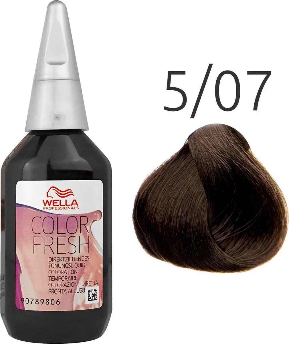 Wella Professionals Color Fresh 5/07 Haarverf 75ml - Zwart