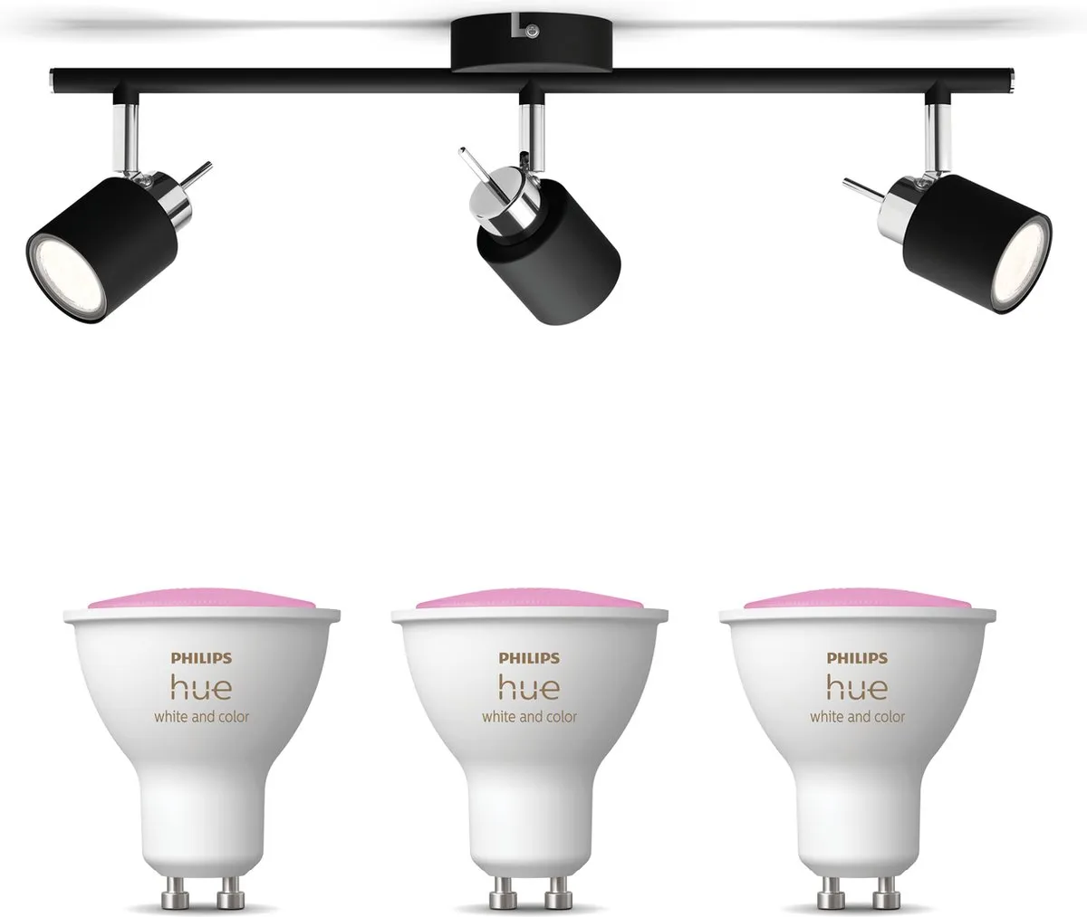 Philips Hue Meranti Opbouwspot Zwart