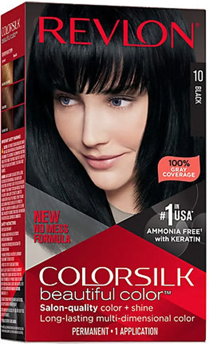 Revlon ColorSilk 10 Zwart Haarkleuring 80ml