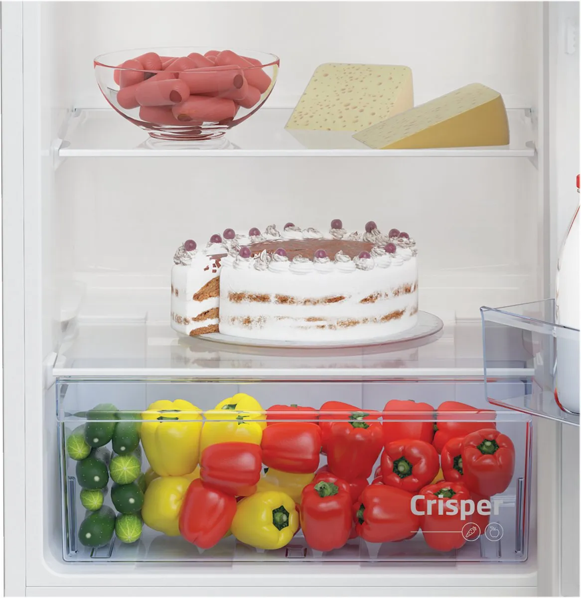 Beko RSSA215K40WN Vrijstaande Koelkast 198L - 3 Plateaus - Wit