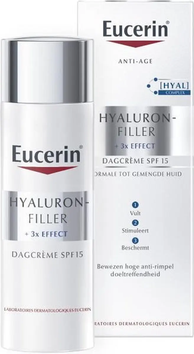 Eucerin Hyaluron-Filler + 3x Anti-Age Dagcrème SPF 15 50ml