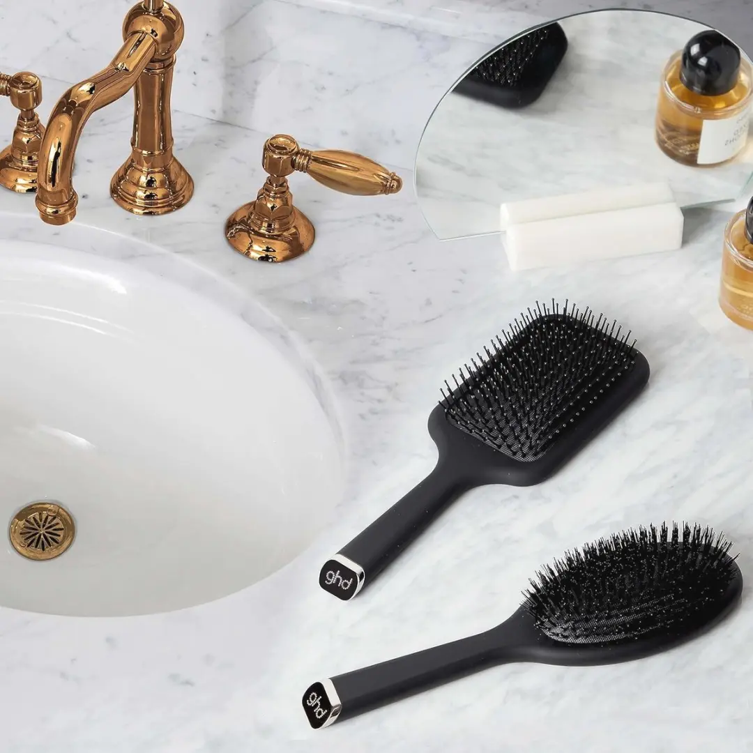 Ghd Paddleborstel Glad Haar - Zwart