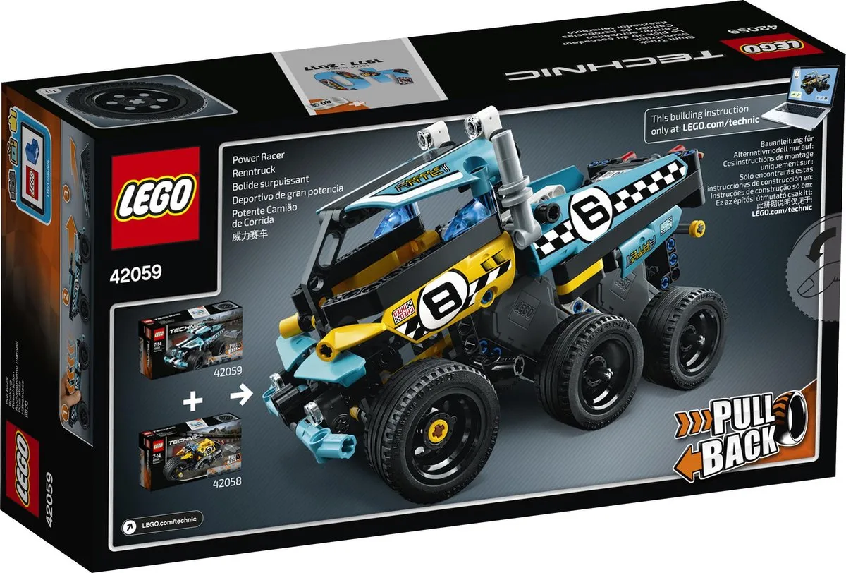 LEGO Technic Stunttruck 42059 - 142 Stukken - Zwart - afbeelding 6 van 6
