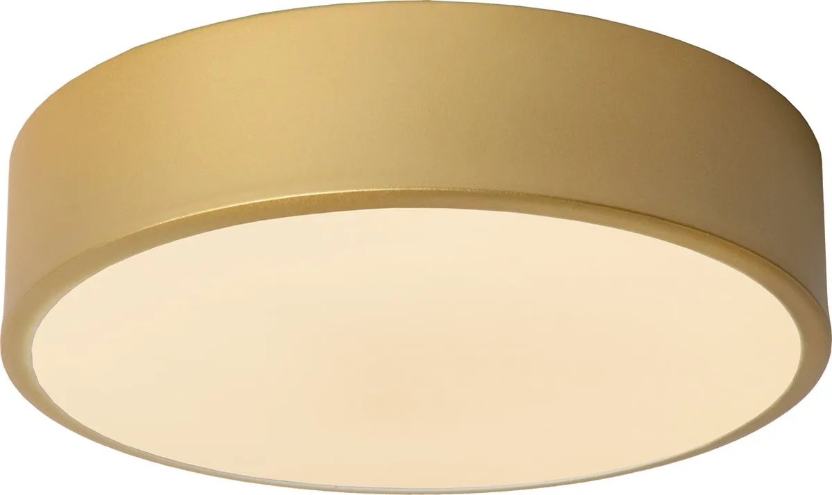 Lucide UNAR Plafonnière Ø20cm LED 12W 2700K Mat Goud