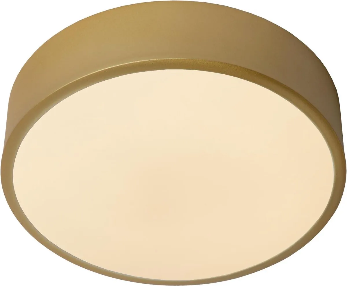 Lucide UNAR Plafonnière Ø20cm LED 12W 2700K Mat Goud