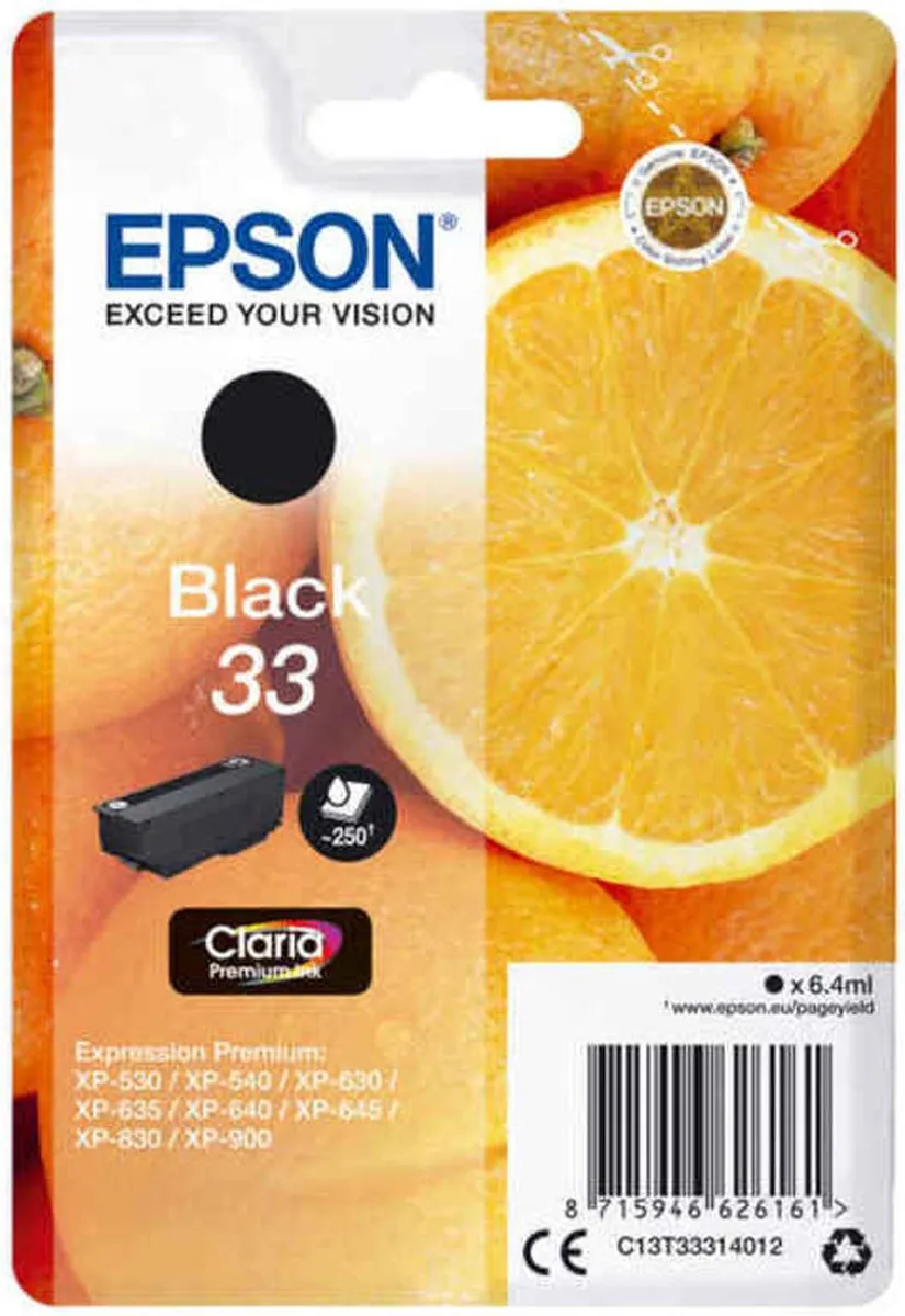 Epson C13T33314022 Inktcartridge Zwart