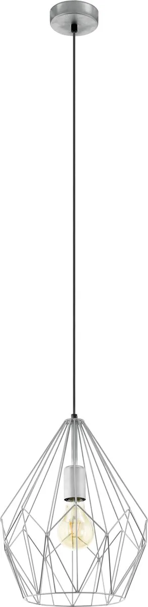 Eglo Carlton Hanglamp E27 - Ø31cm - Zilver