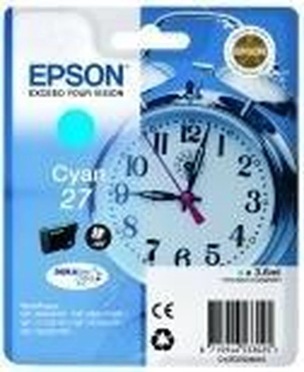 Epson T2702 C13T27024010 Inktcartridge - Cyaan 3,6ml