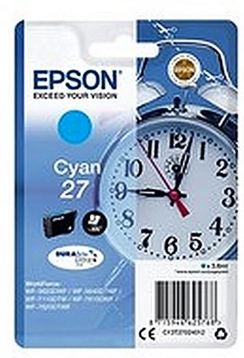 Epson T2702 C13T27024010 Inktcartridge - Cyaan 3,6ml