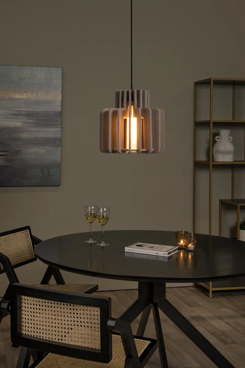 Lucide Rollo Hanglamp E27 - Taupe